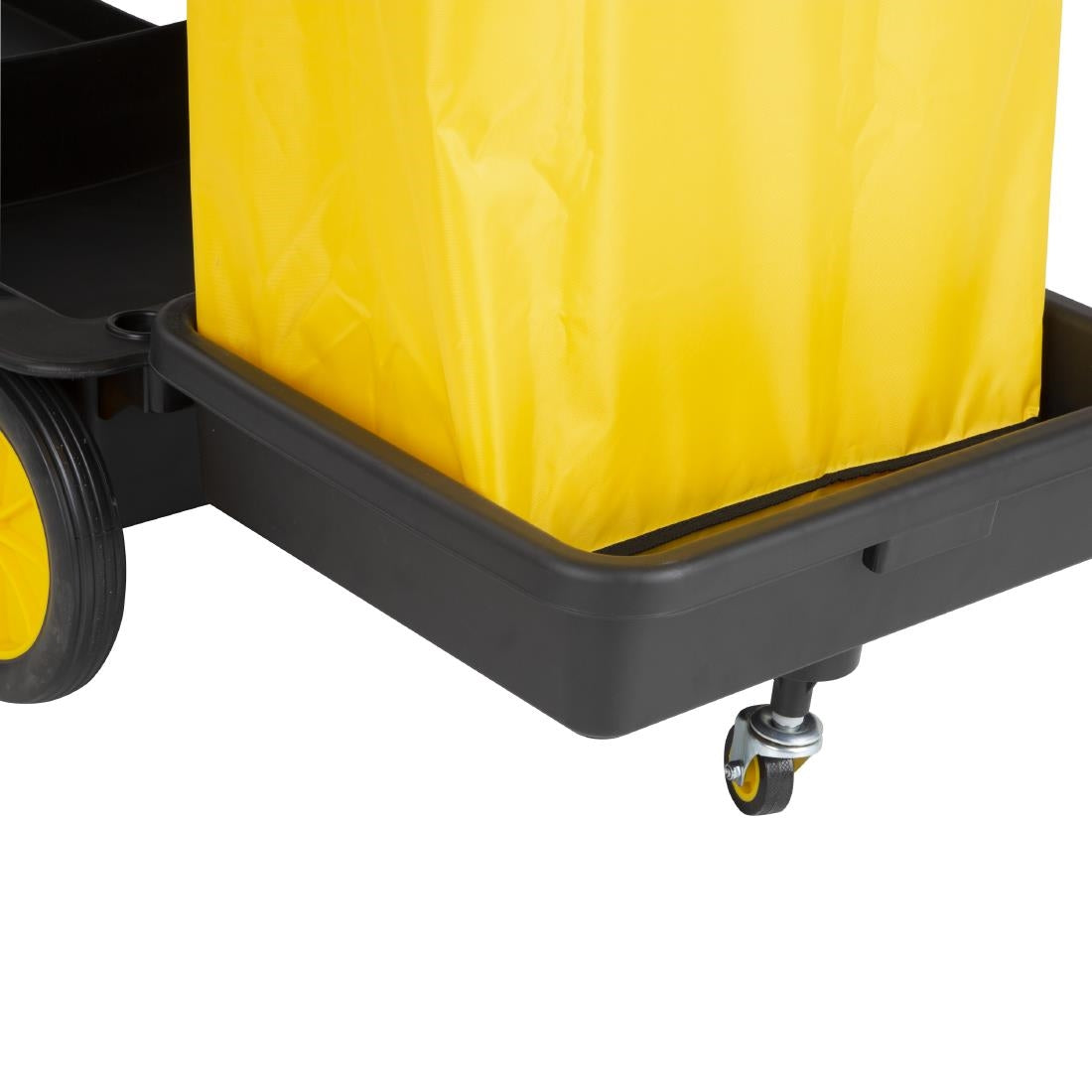 Jantex Cleaning Trolley Black with Lockable Cabinet - FU998