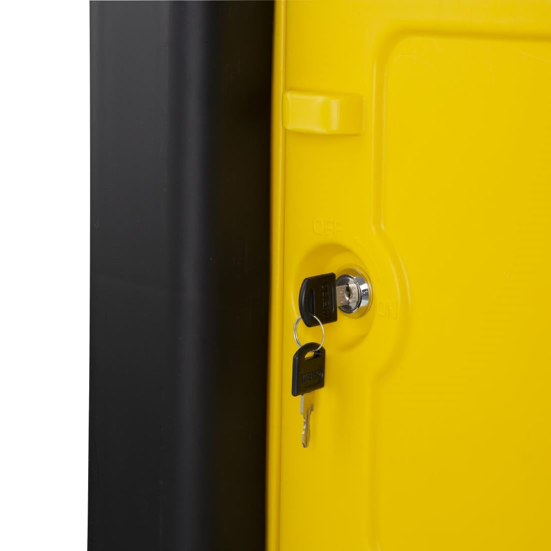 Jantex Cleaning Trolley Black with Lockable Cabinet - FU998