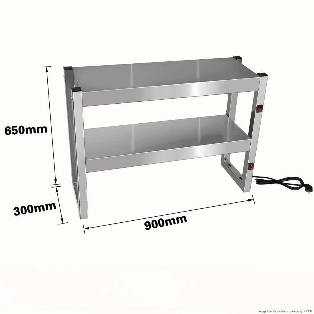 Benchstar Commercial Food Warmer with 4 Lamps - FW4L-092