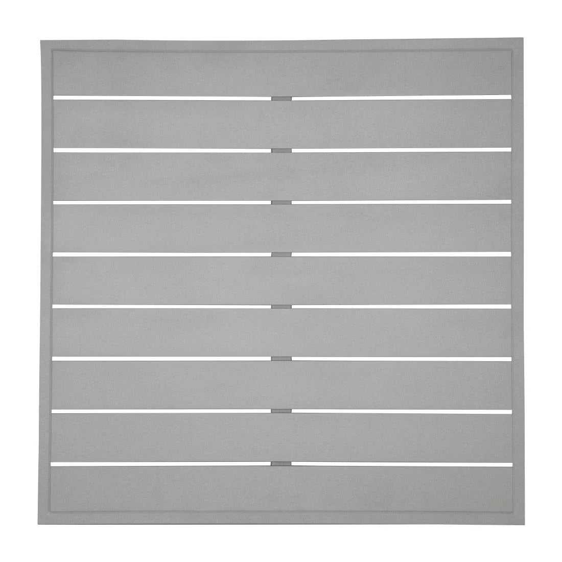 Bolero Aluminium Square Table Top Light Grey 700mm - FW598