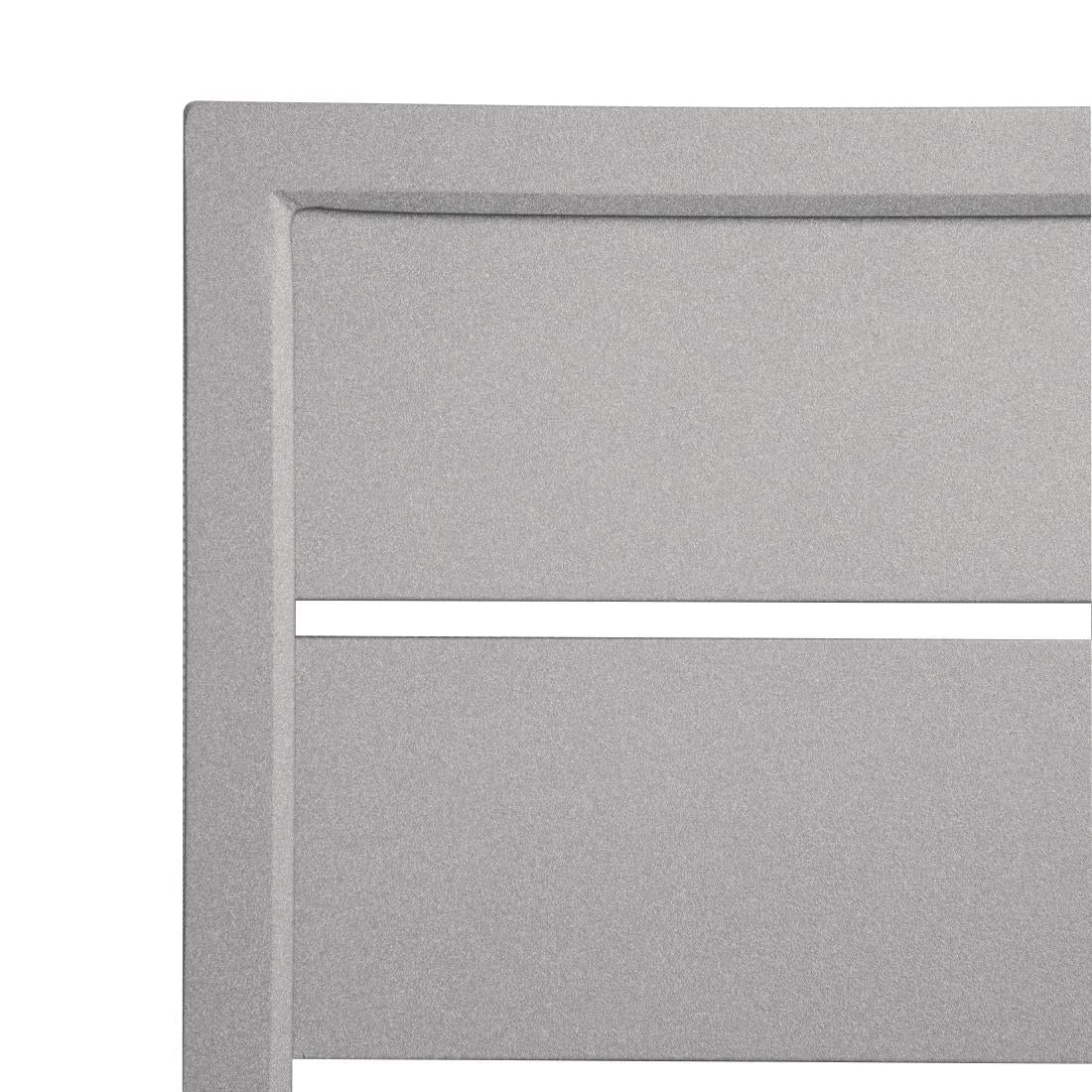Bolero Aluminium Square Table Top Light Grey 700mm - FW598
