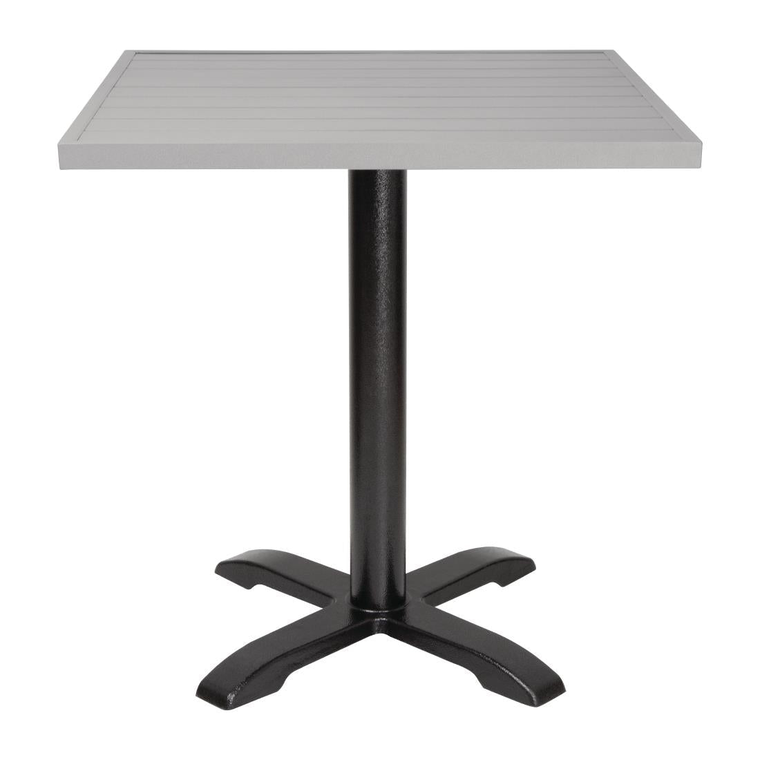 Bolero Aluminium Square Table Top Light Grey 700mm - FW598