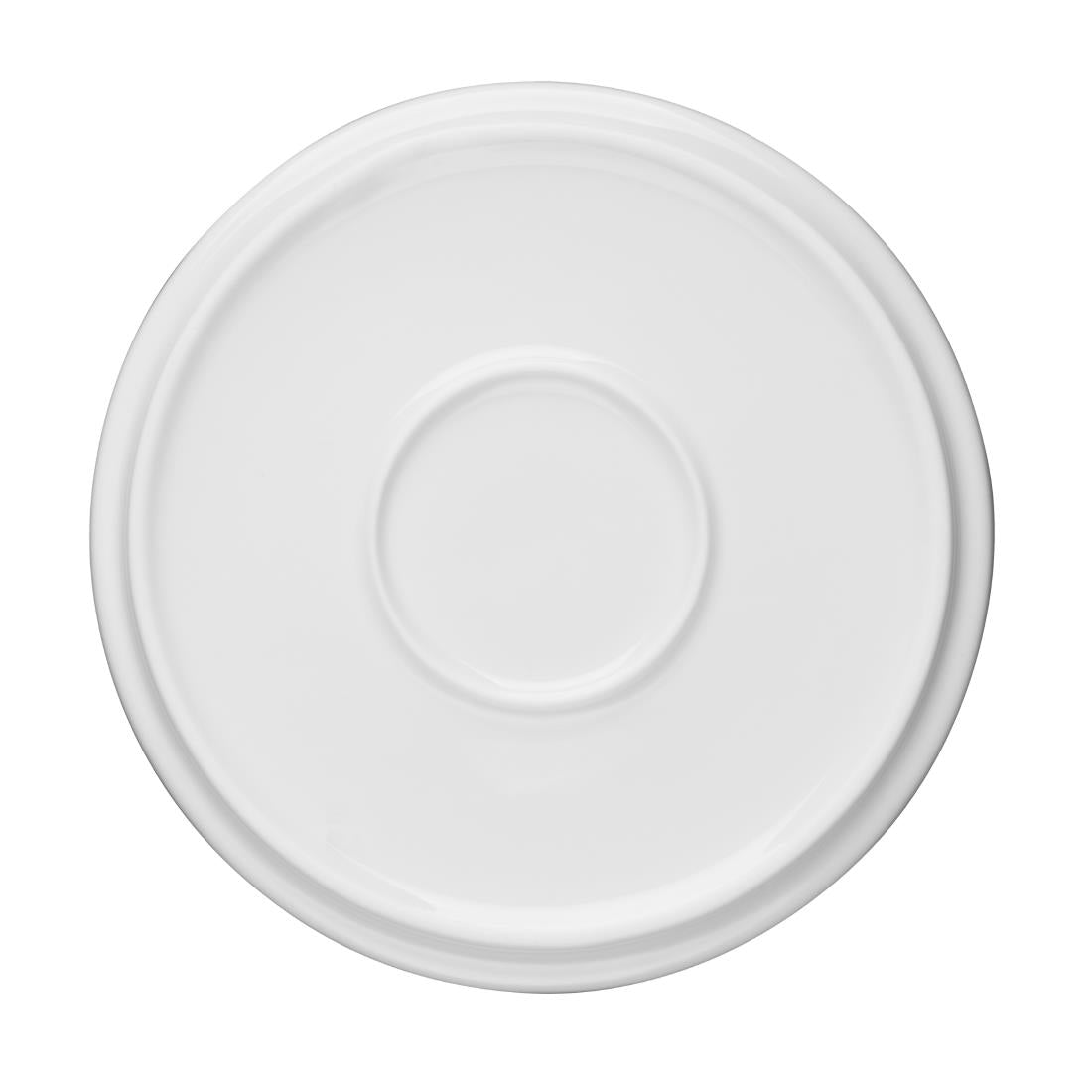Olympia Whiteware Flat Round Plates 150mm (6 Pack) - FW812