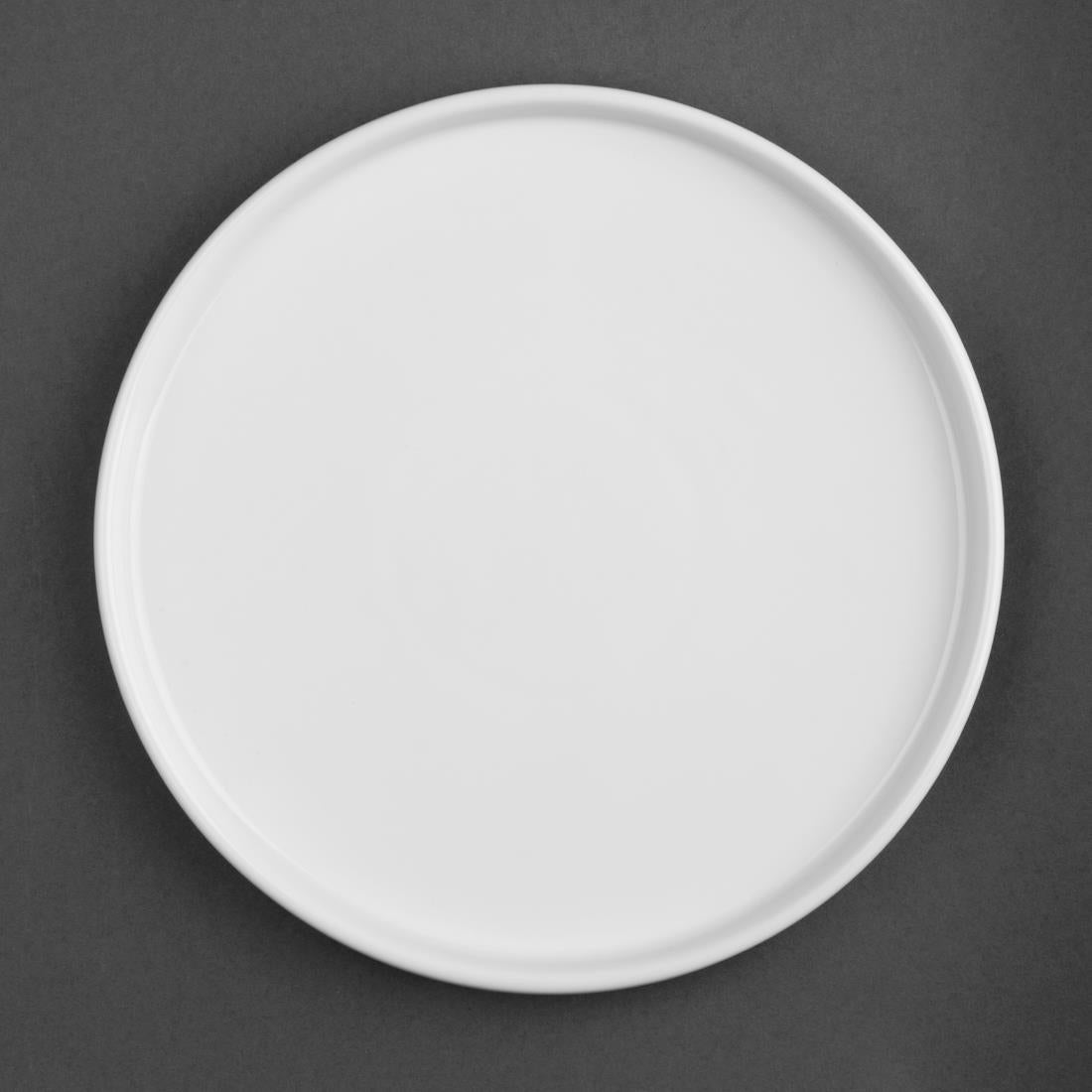 Olympia Whiteware Flat Round Plate 268mm (4 Pack) - FW814
