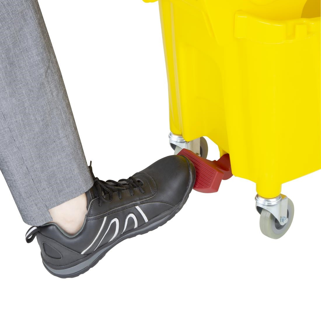 Jantex 30ltr Mop Bucket with Foot Pedal release - Yellow - FW866