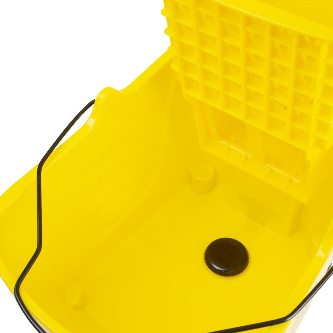 Jantex 30ltr Mop Bucket with Foot Pedal release - Yellow - FW866