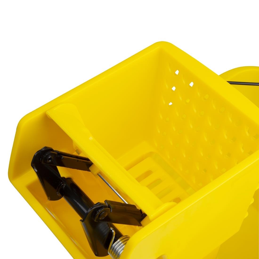 Jantex 30ltr Mop Bucket with Foot Pedal release - Yellow - FW866
