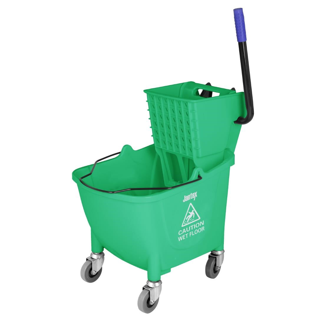 Jantex 30ltr Mop Bucket with Foot Pedal release - Green - FW867