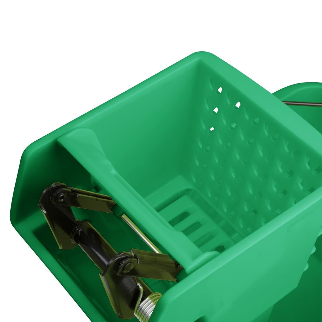 Jantex 30ltr Mop Bucket with Foot Pedal release - Green - FW867