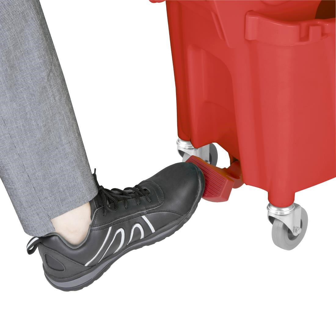 Jantex 30ltr Mop Bucket with Foot Pedal release - Red - FW868