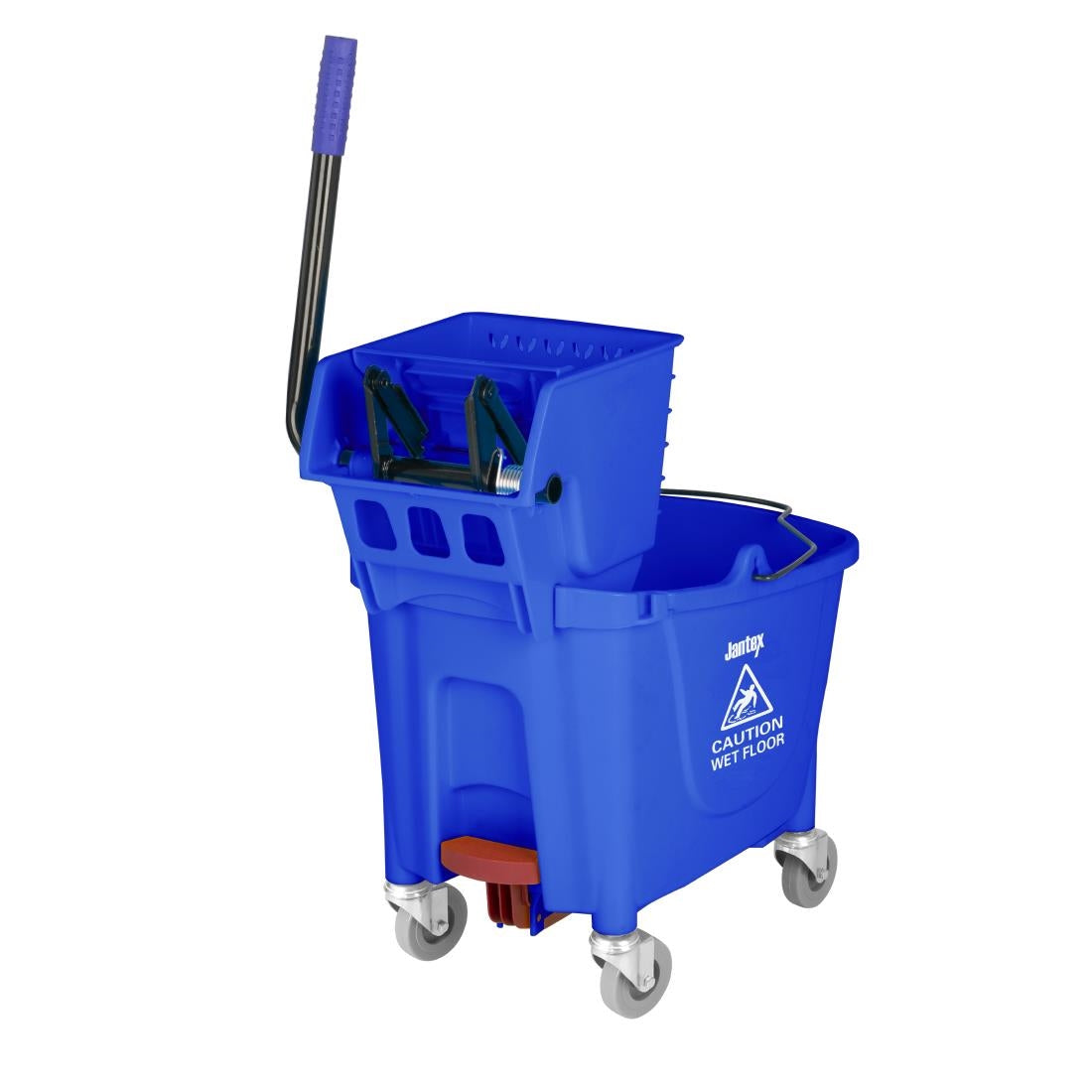 Jantex 30ltr Mop Bucket with Foot Pedal release - Blue - FW869