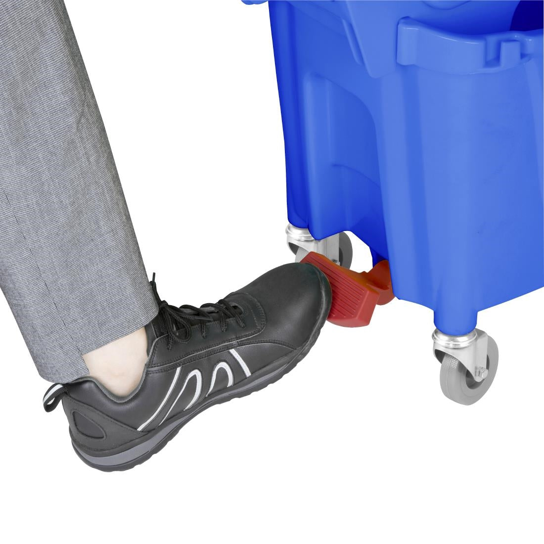 Jantex 30ltr Mop Bucket with Foot Pedal release - Blue - FW869