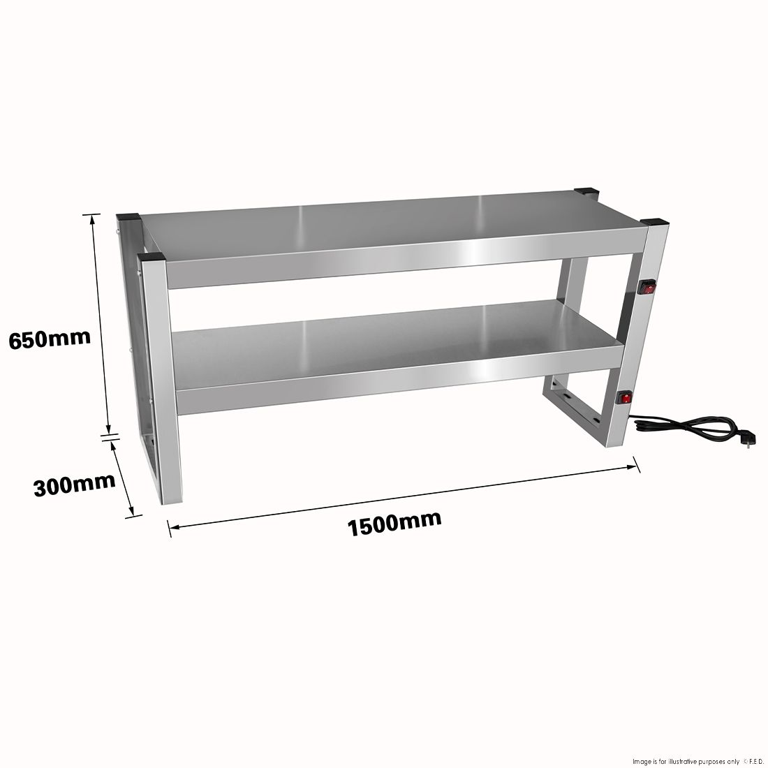 Benchstar Commercial Food Warmer with 8 Lamps - FW8L-152