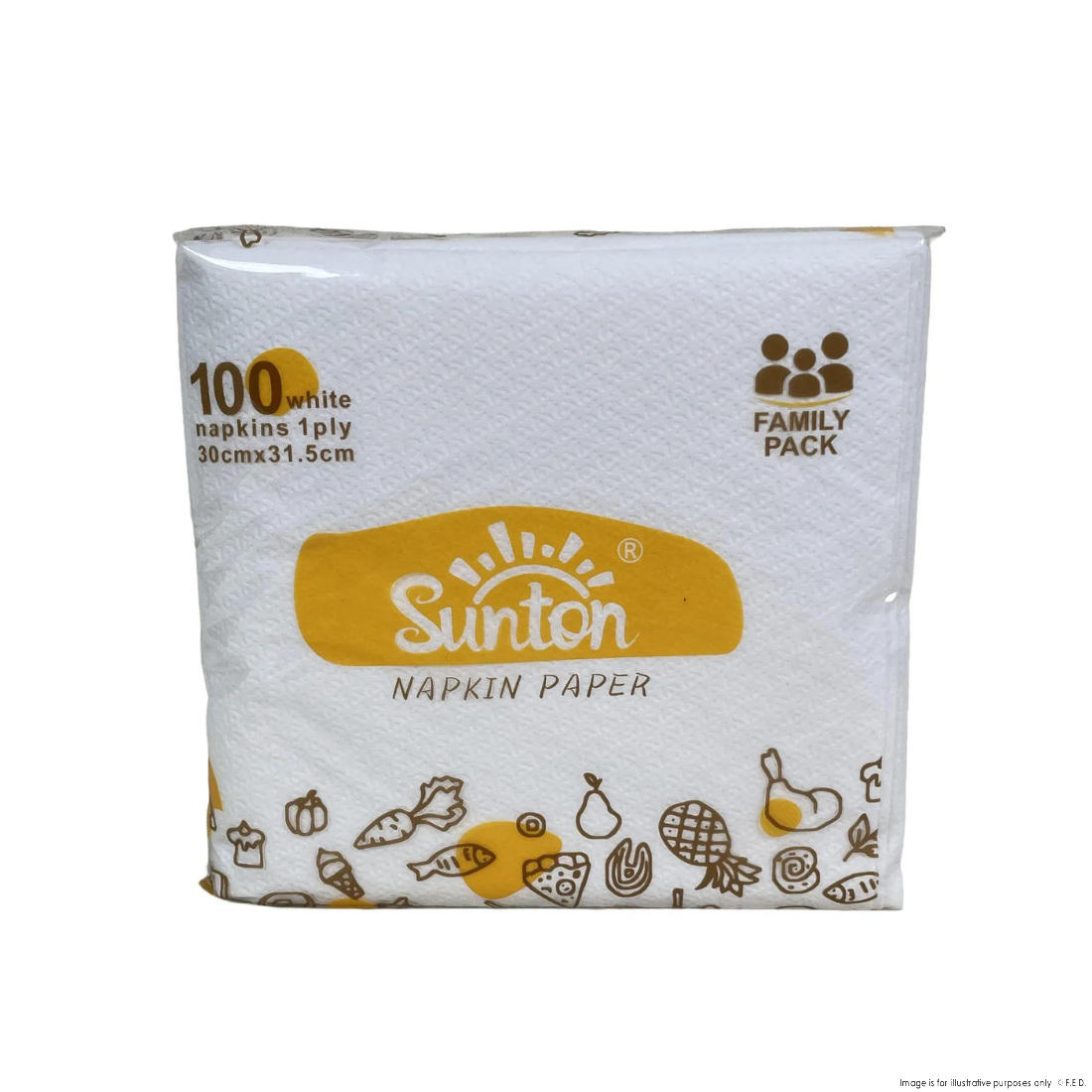 PakMax 1 ply 100 Sheets 1/4 Fold White Napkin - FWN114-315-100