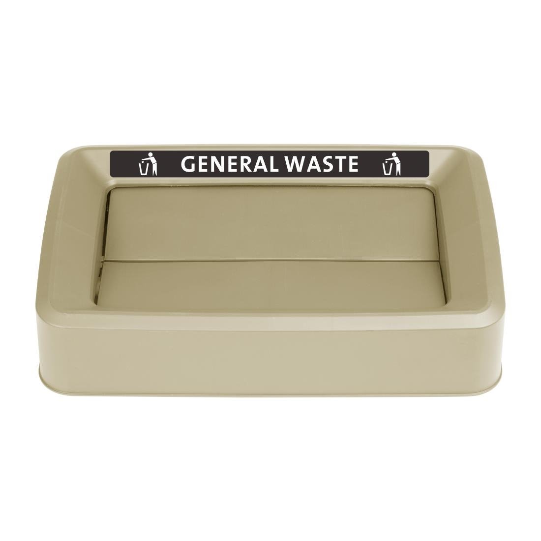 Jantex Slim Bin Lid General Waste Label - FX193