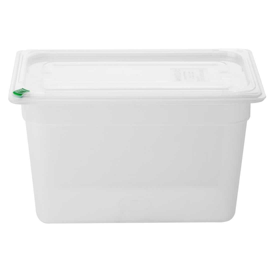 Hygiplas Click PP 1/3 GN Container with Lid & 7 Colour Clips 200mm 6.9Ltr (4 Pack) - FZ094