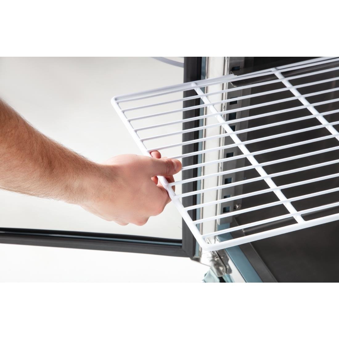 Polar U-Series Double Door Counter Fridge - 282Ltr - UA047-A