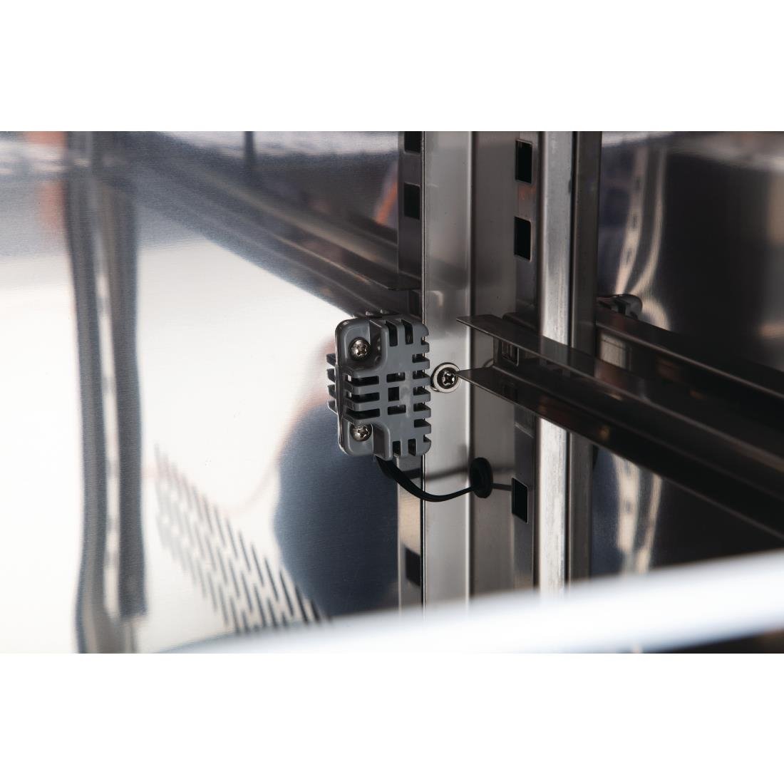 Polar U-Series Double Door Counter Fridge - 282Ltr - UA047-A