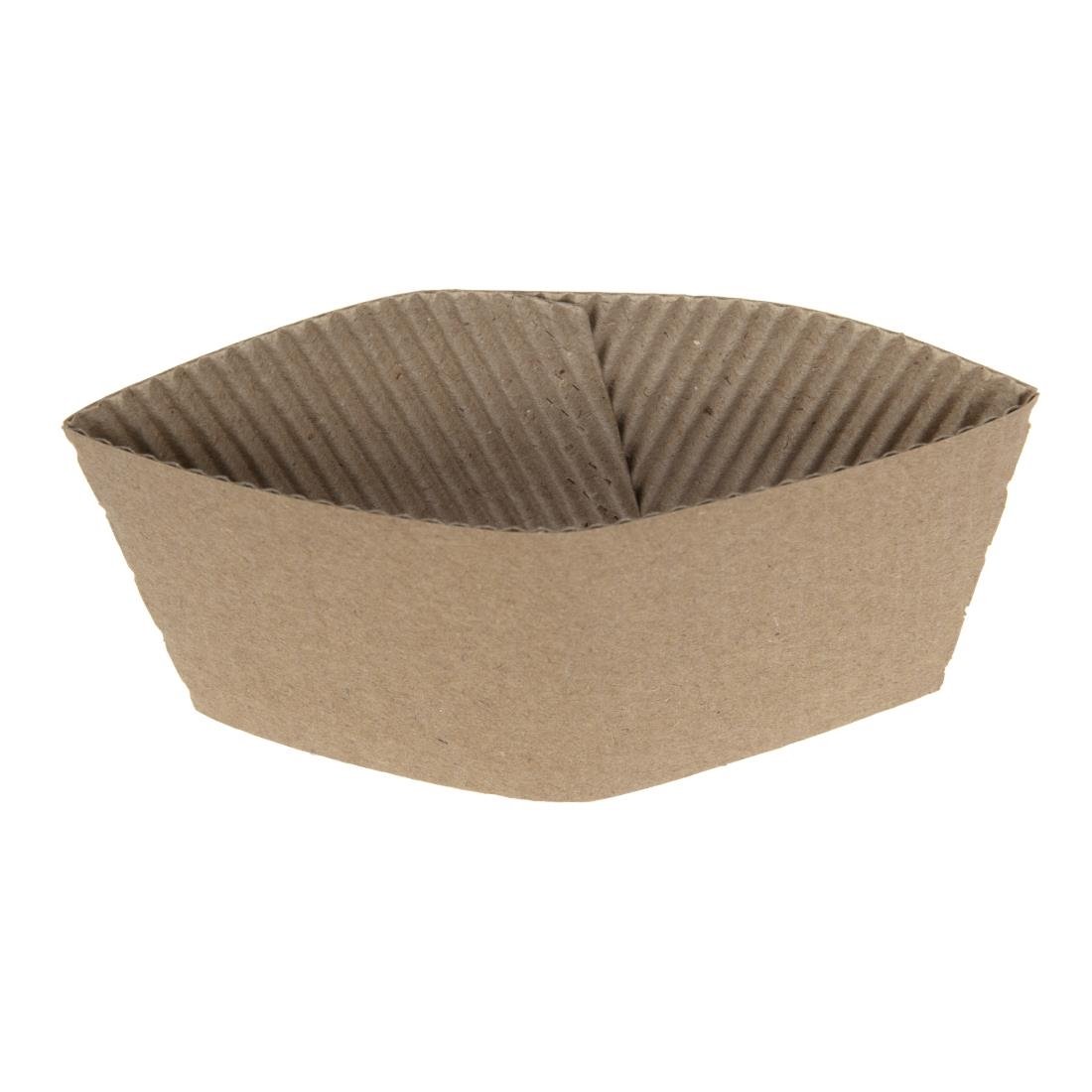 Fiesta Recyclable Corrugated Cup Sleeves for 225ml Cup (Pack of 1000) - GD328