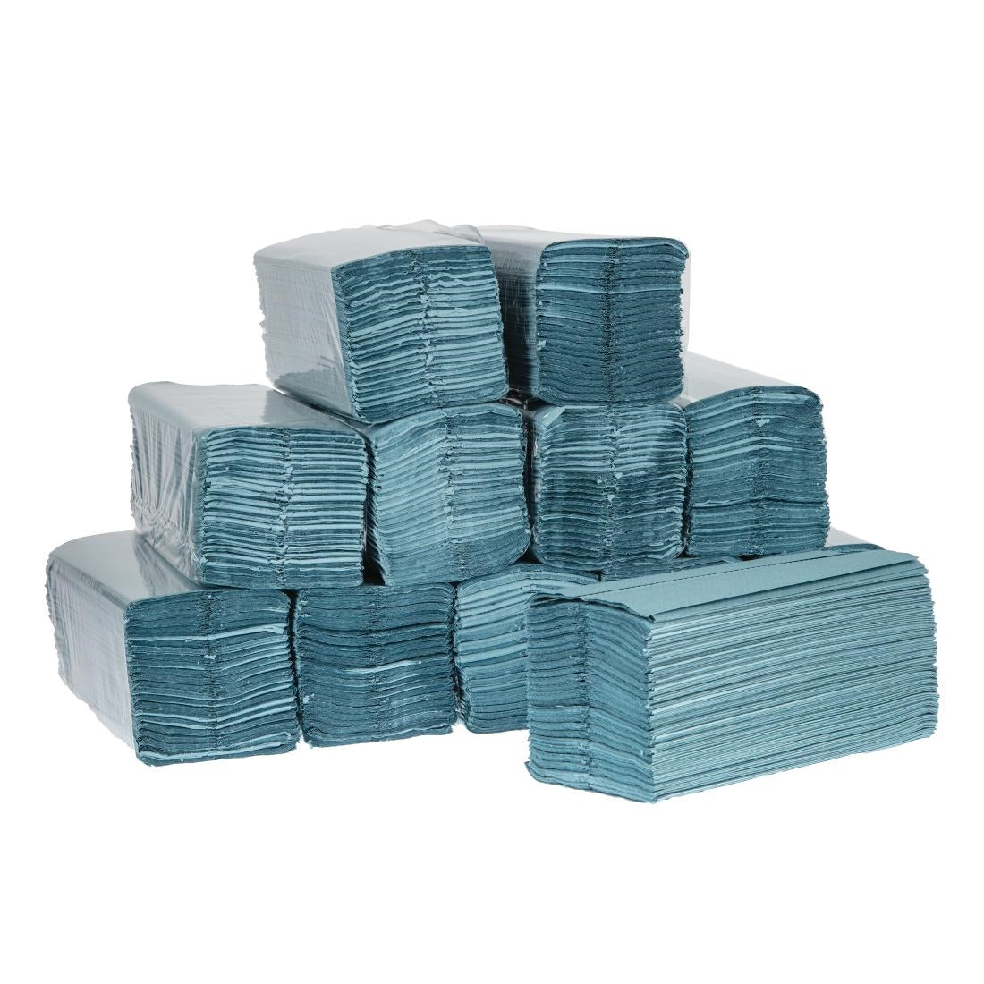 Jantex C Fold Hand Towels Blue 1-Ply (Pack of 12) - GD832
