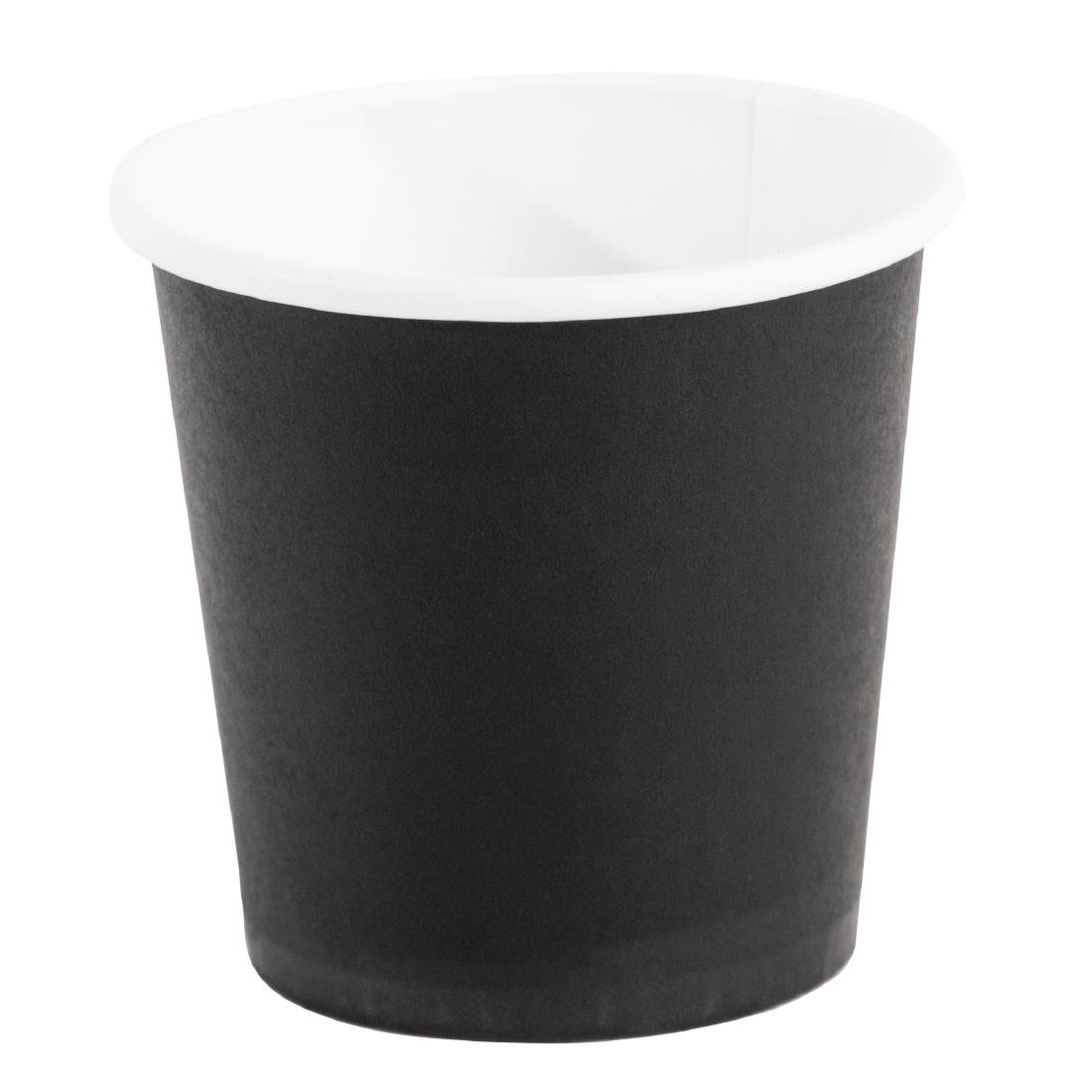 Fiesta Recyclable Espresso Takeaway Cups Black 114ml (Pack of 50) - GF019