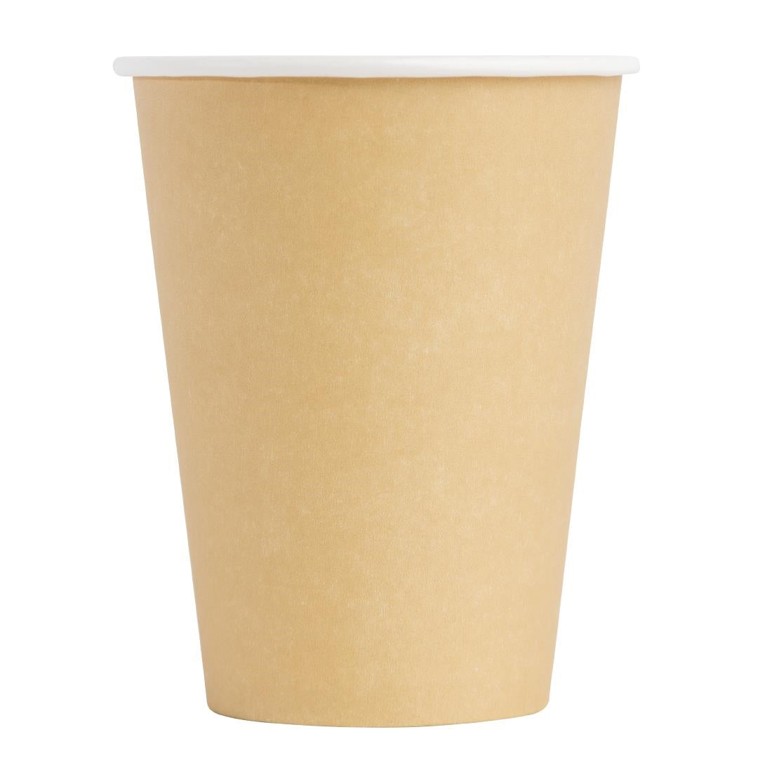 Fiesta Recyclable Takeaway Coffee Cups Single Wall Brown 340ml (Pack of 1000) - GF032