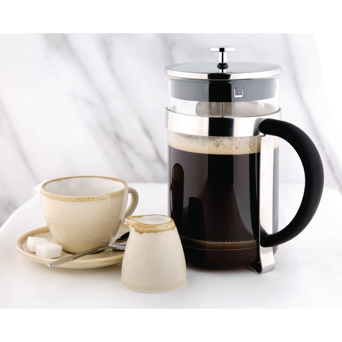 Olympia Contemporary Glass Coffee Plunger 12 Cup - GF233
