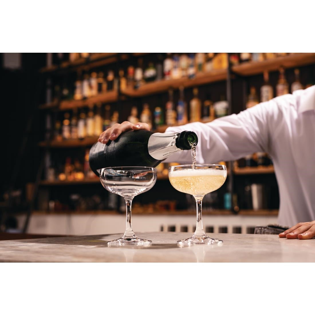 Olympia Bar Collection Crystal Champagne Glasses 200ml (6 Pack) - GF732