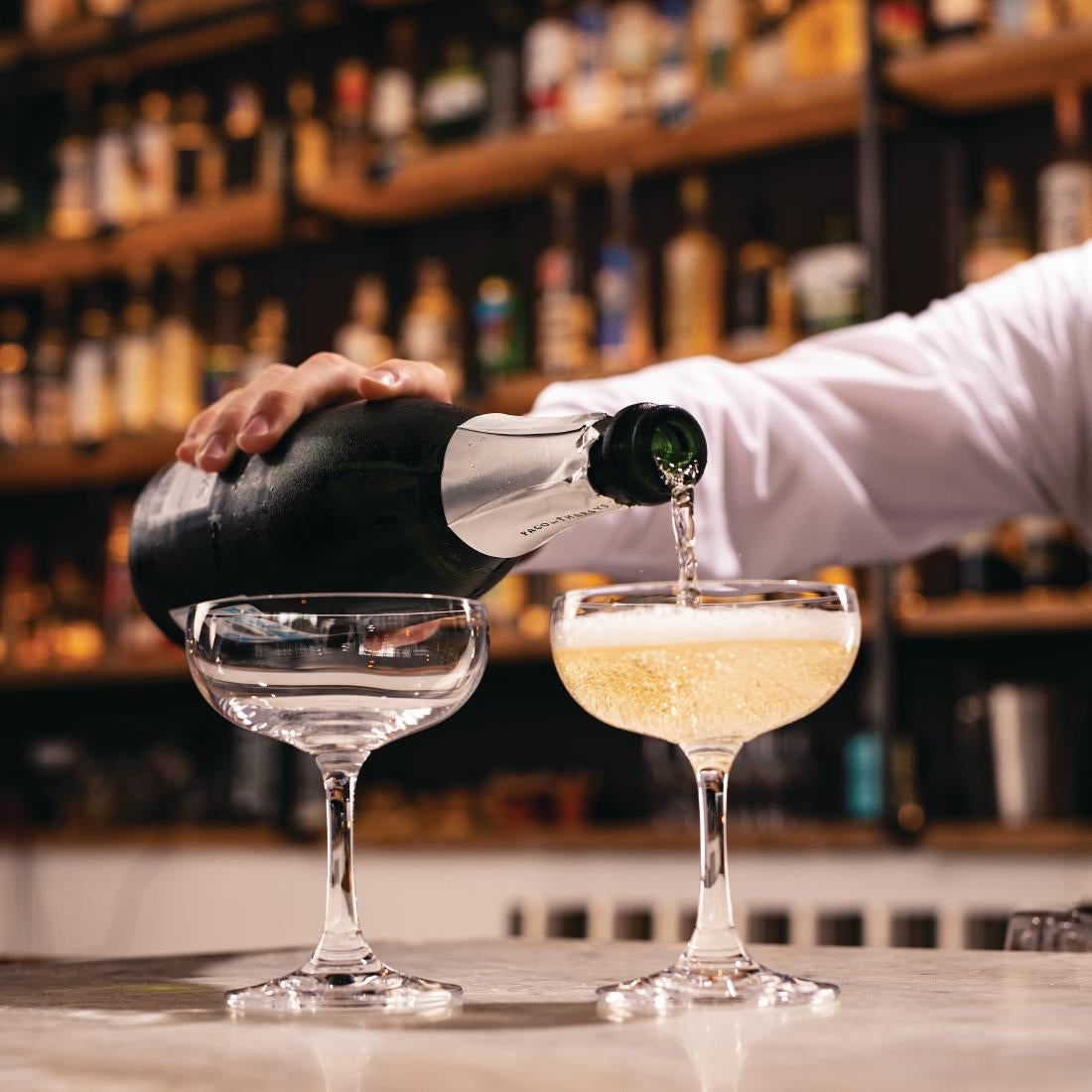 Olympia Bar Collection Crystal Champagne Glasses 200ml (6 Pack) - GF732