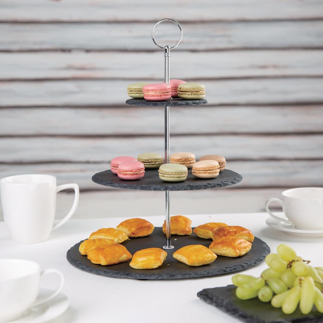 Olympia 3 Tier Slate High Tea Stand - GF991