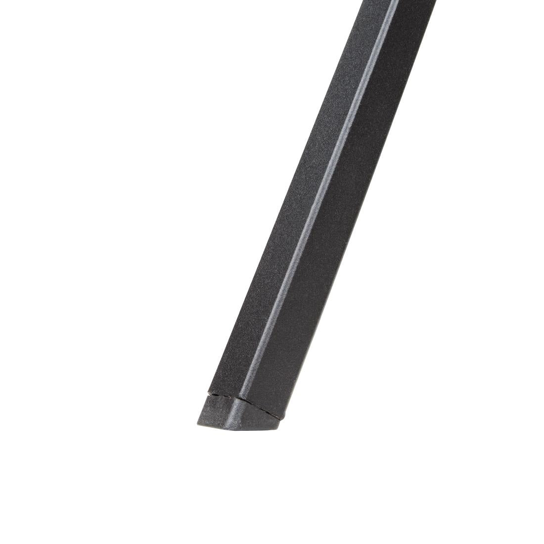 Bolero Black Steel Patterned Square Bistro Table 700mm - GG706