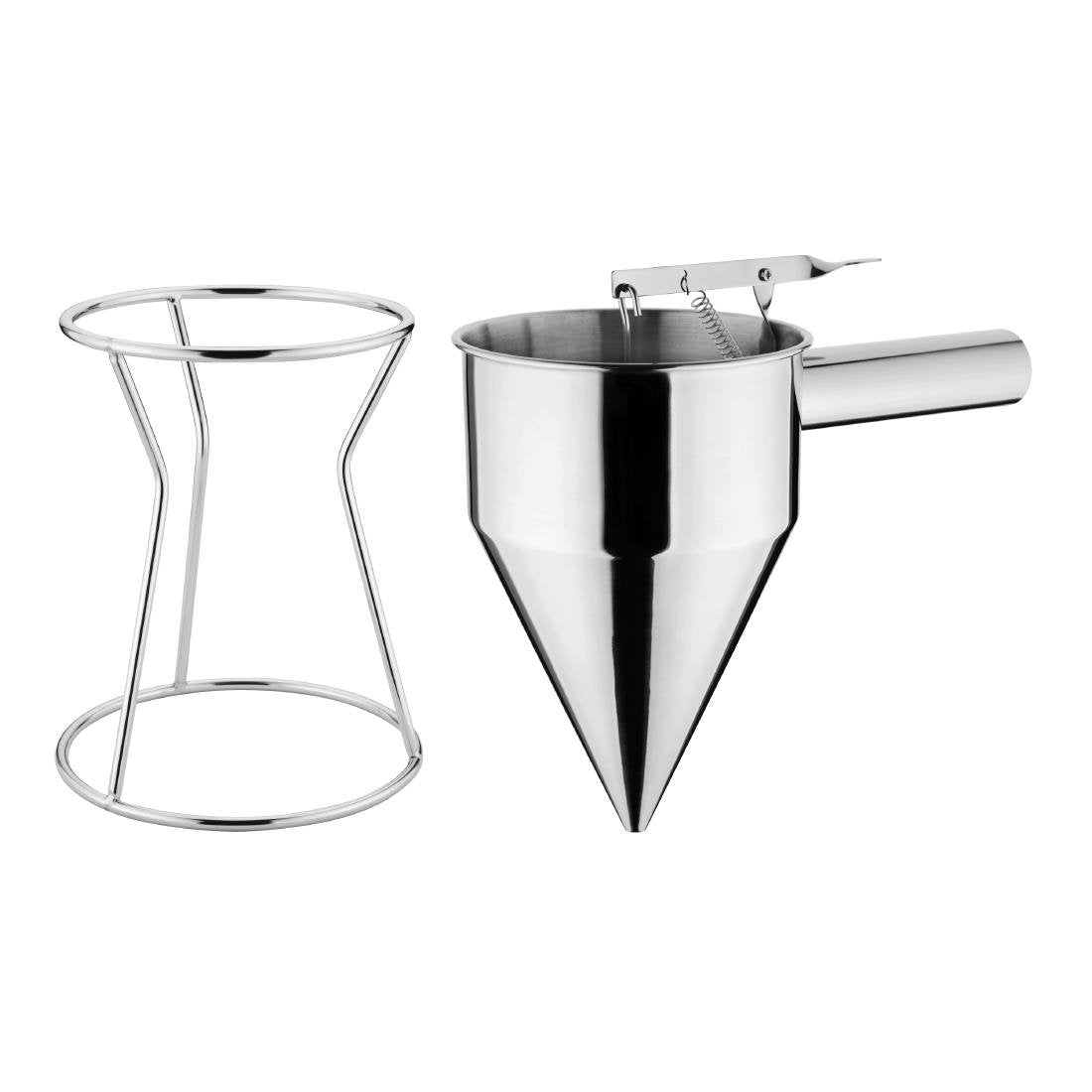 Vogue Stainless Steel Piston Funnel 1.3Ltr - GG759