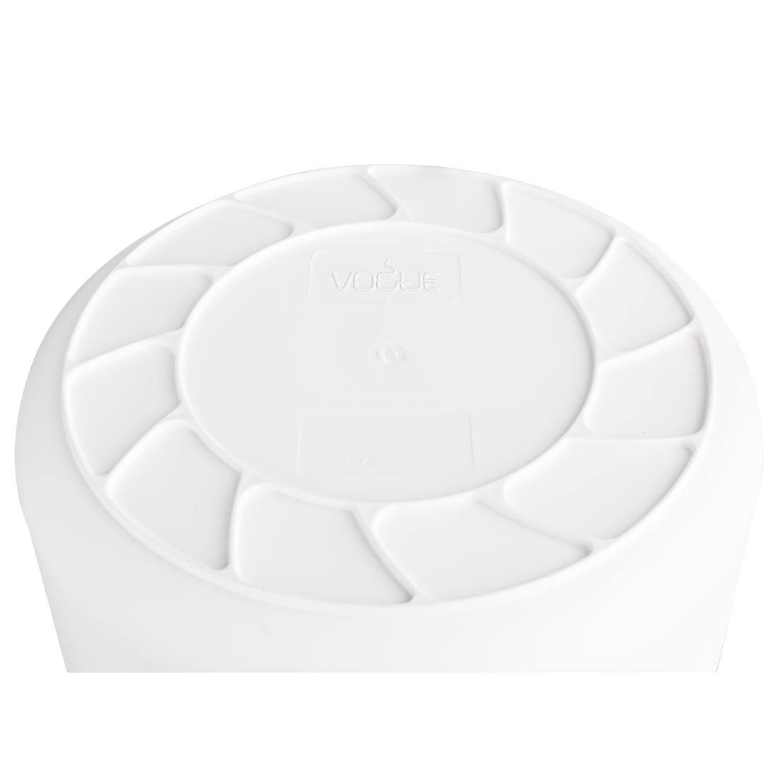 Vogue Polypropylene Round Container Bin White 76Ltr - GG793