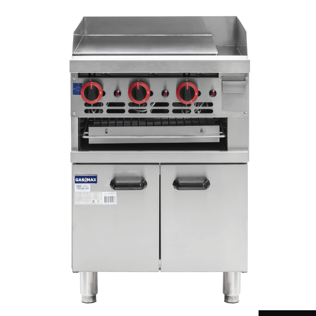 CLEARANCE - Gasmax Gas Griddle and Gas Toaster with Cabinet - GGS-24-VIC947