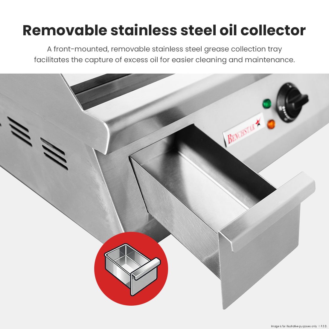 Benchstar Max~Electric Griddle GH-550E