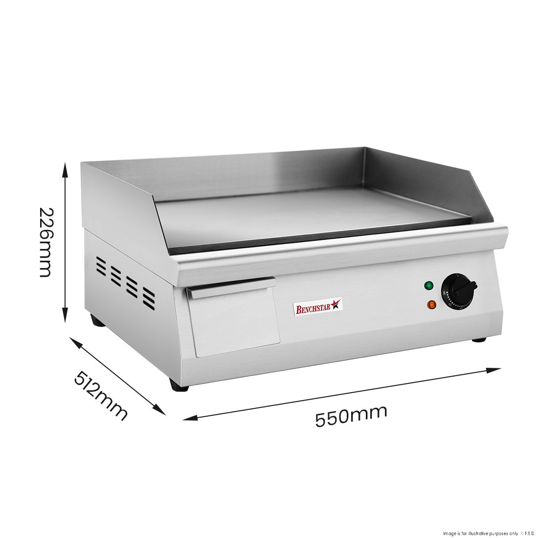 Benchstar Max~Electric Griddle GH-550E