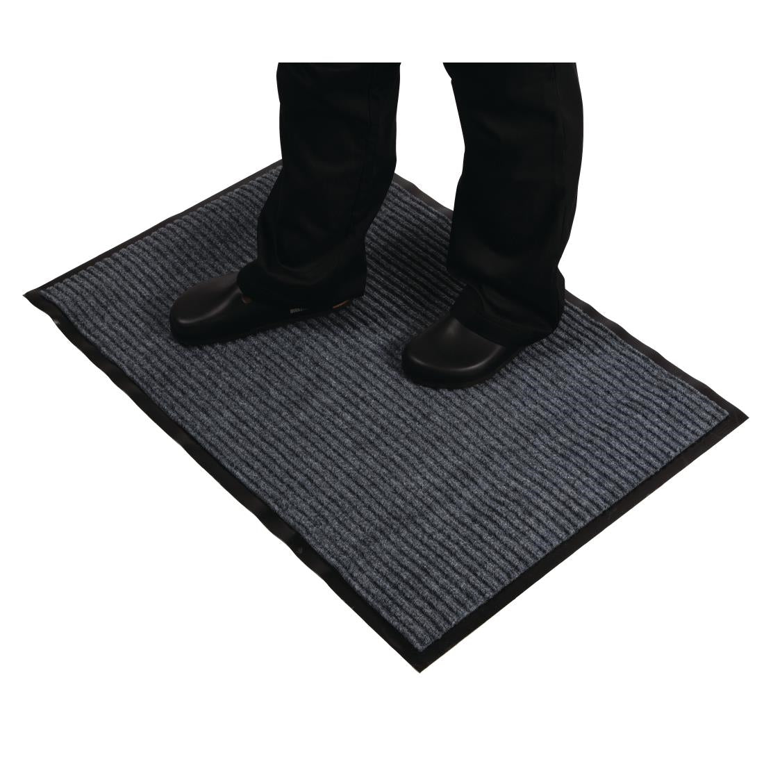 Jantex Entrance Mat Steel Colour - 900 x 600mm - GH058