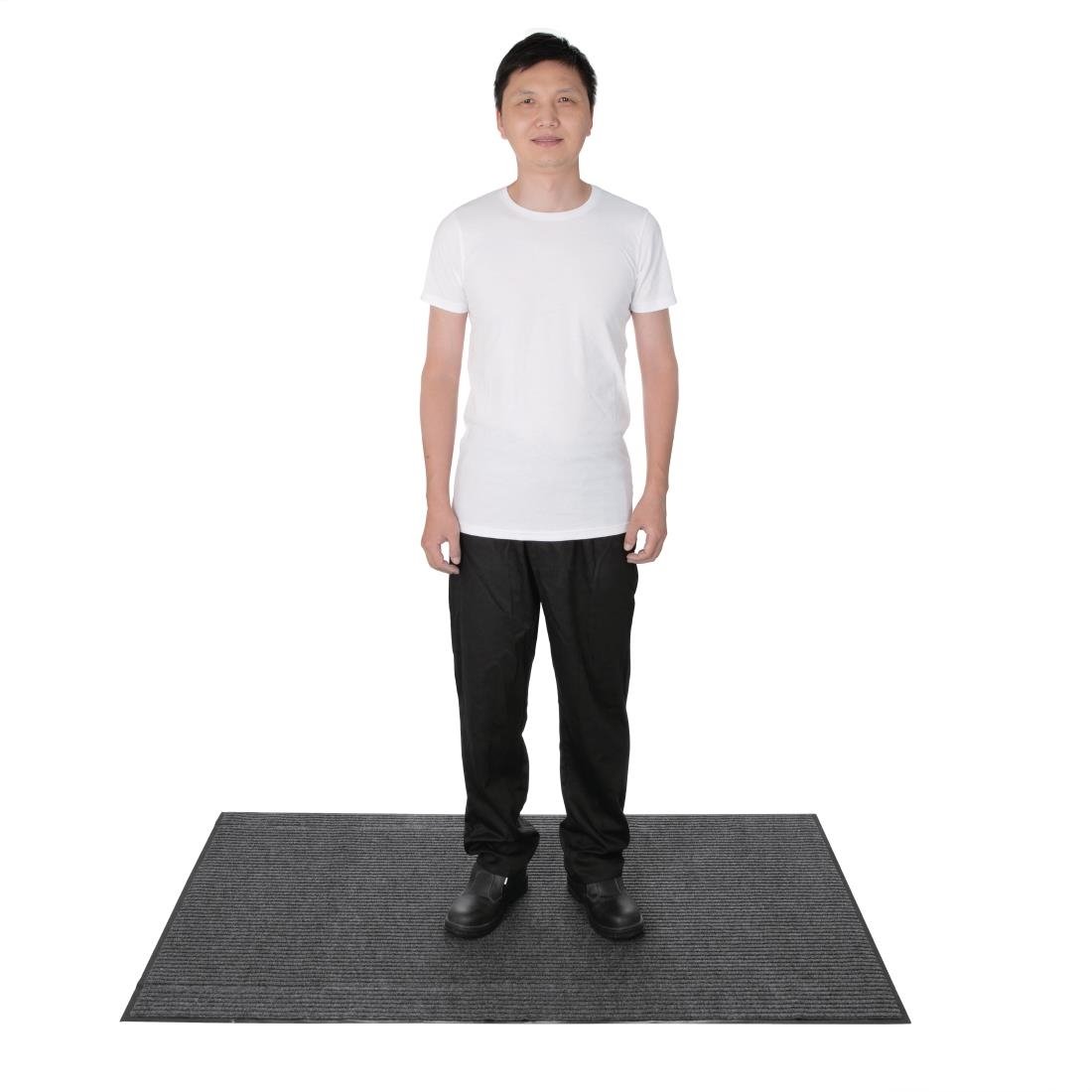 Jantex Entrance Mat Steel Colour - 1500 x 900mm - GH059
