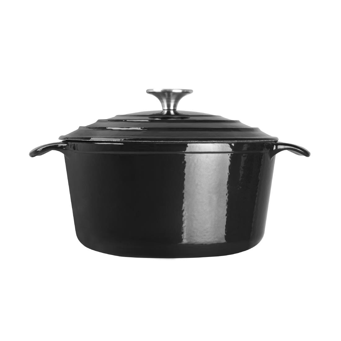 Vogue Black Round Casserole Dish 4Ltr - GH301