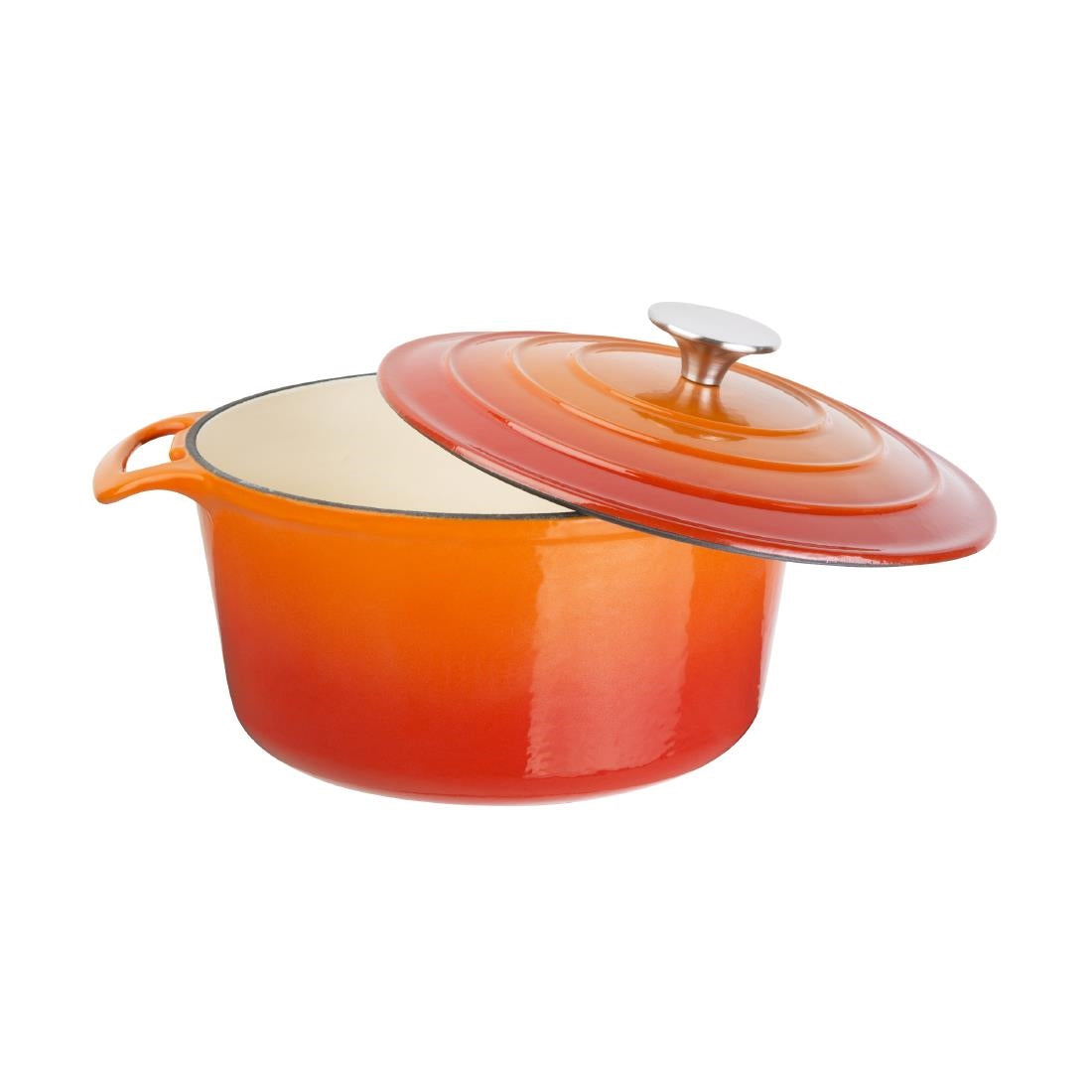 Vogue Orange Round Casserole Dish 3.2Ltr - GH302