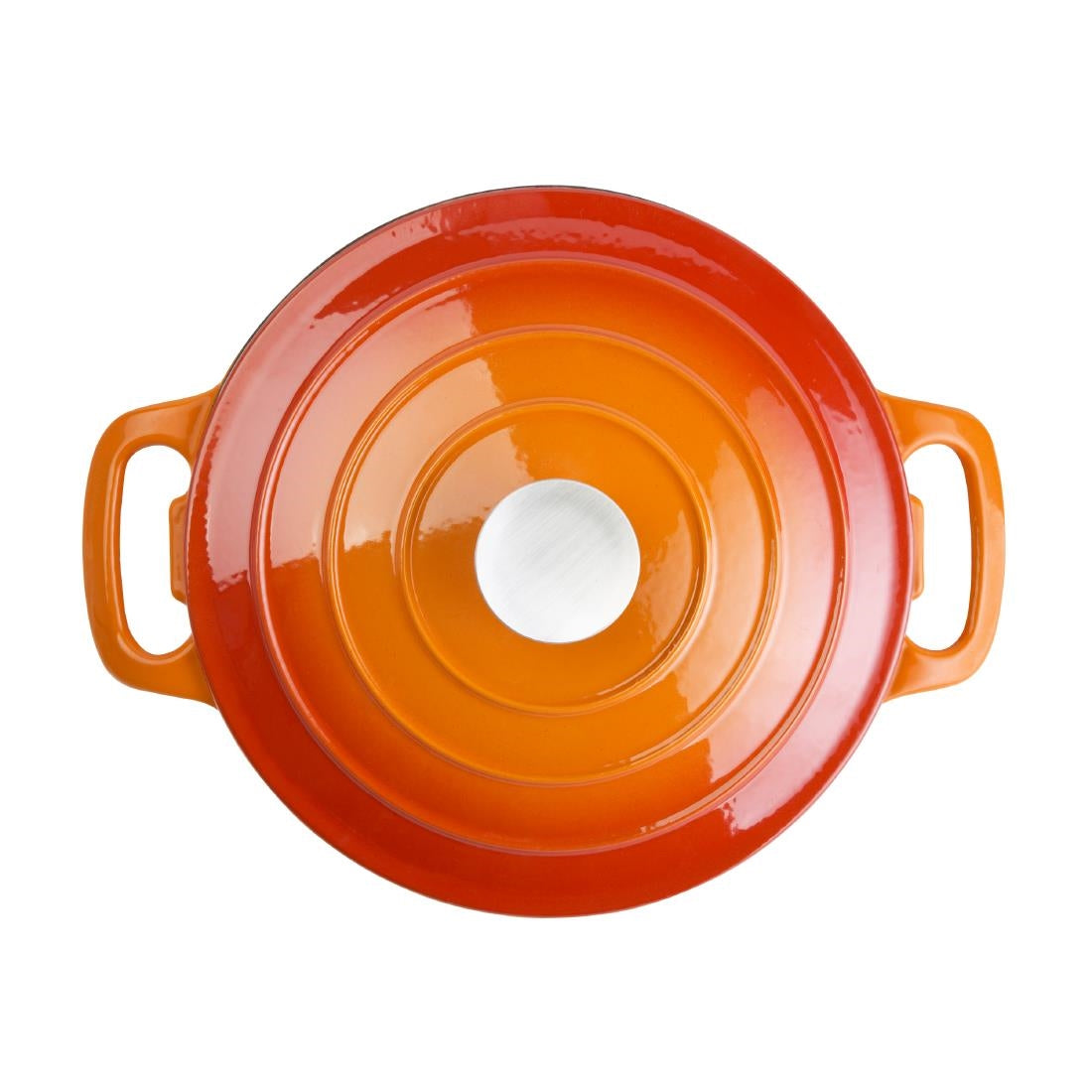 Vogue Orange Round Casserole Dish 3.2Ltr - GH302