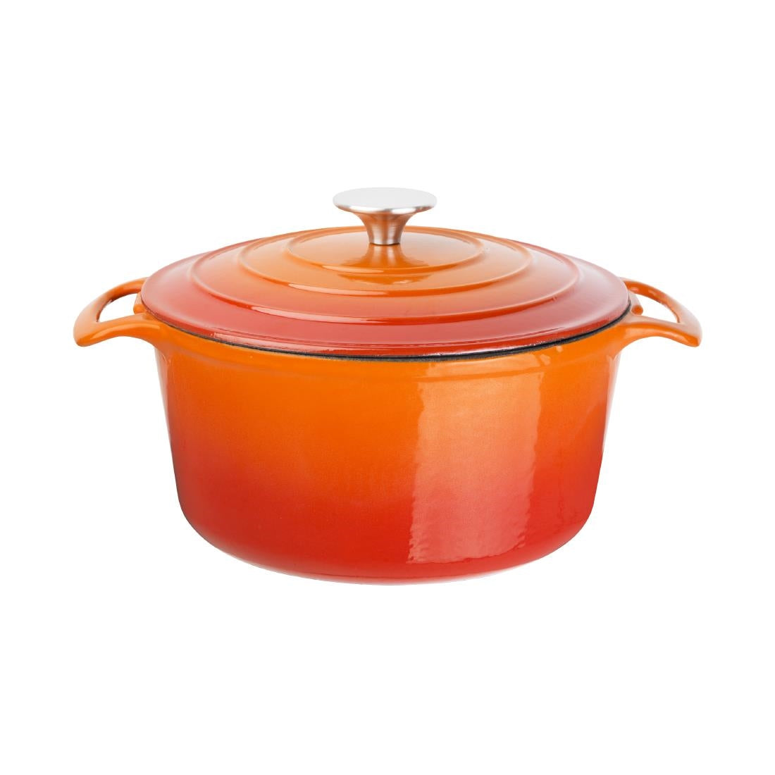 Vogue Orange Round Casserole Dish 4Ltr - GH303