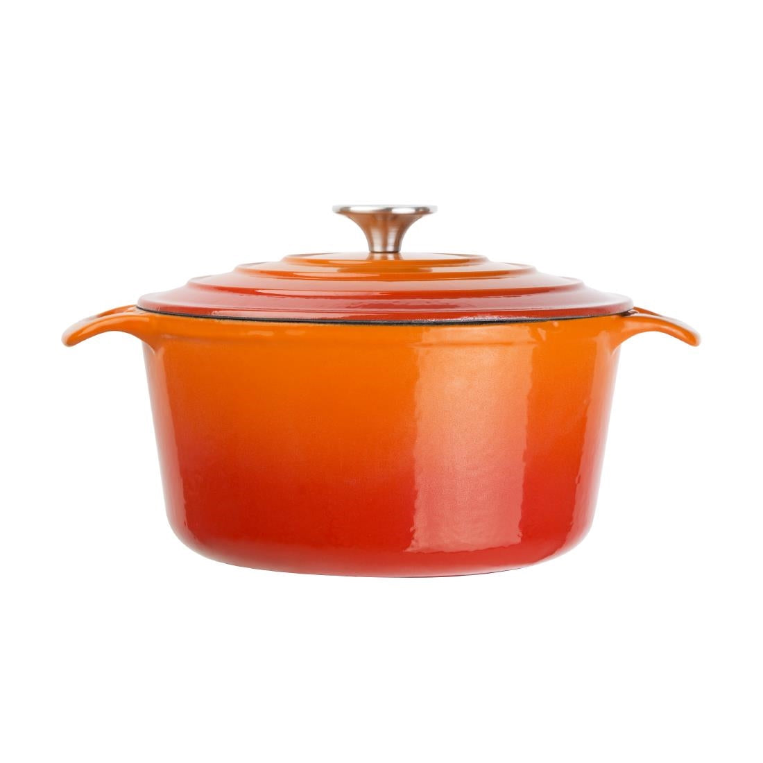 Vogue Orange Round Casserole Dish 4Ltr - GH303