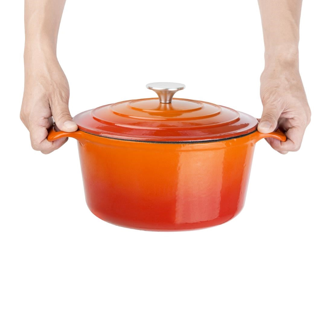 Vogue Orange Round Casserole Dish 4Ltr - GH303