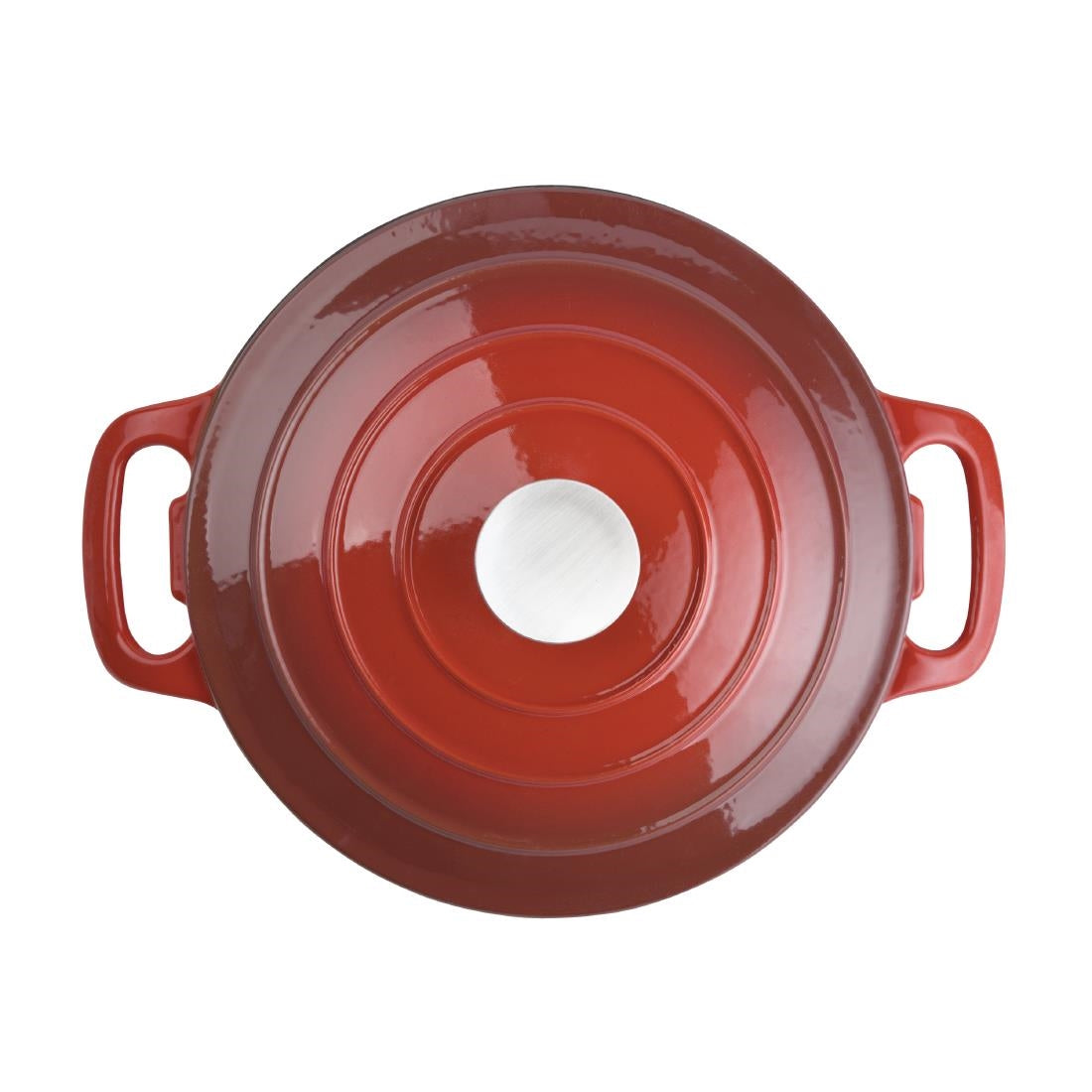 Vogue Red Round Casserole Dish 3.2Ltr - GH304