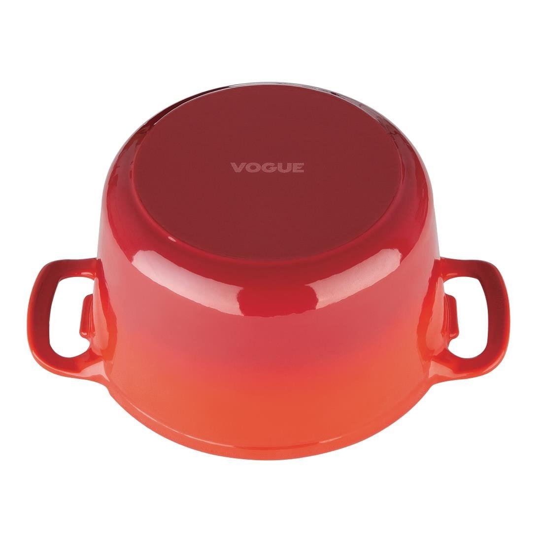Vogue Red Round Casserole Dish 4Ltr - GH305