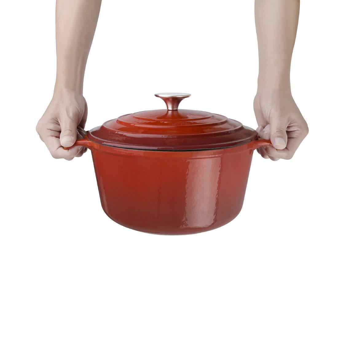 Vogue Red Round Casserole Dish 4Ltr - GH305