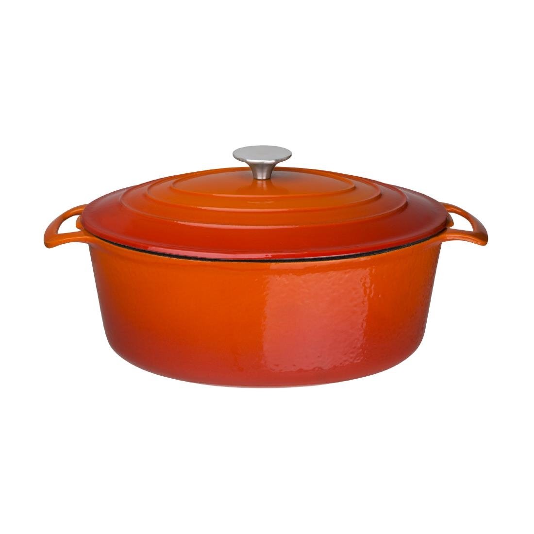 Vogue Orange Oval Casserole Dish 6Ltr - GH312