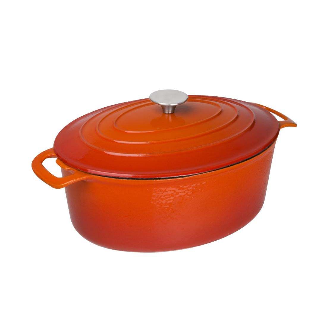 Vogue Orange Oval Casserole Dish 6Ltr - GH312