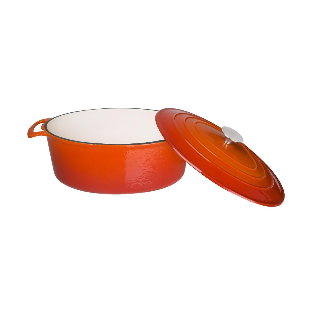 Vogue Orange Oval Casserole Dish 6Ltr - GH312